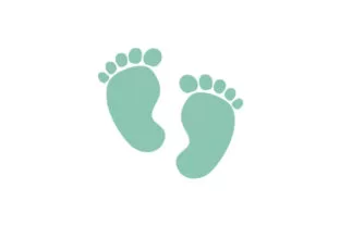 BABY FEET SILHOUETTE