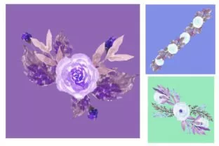 SPRING LAVENDER FLORAL BACKGROUND